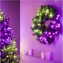 Twinkly Pre-lit Wreath Smart LED 50 RGBW (Multicolor + White) Twinkly | Pre-lit Wreath Smart LED 50 | RGBW - 16M+ colors + Warm - 8